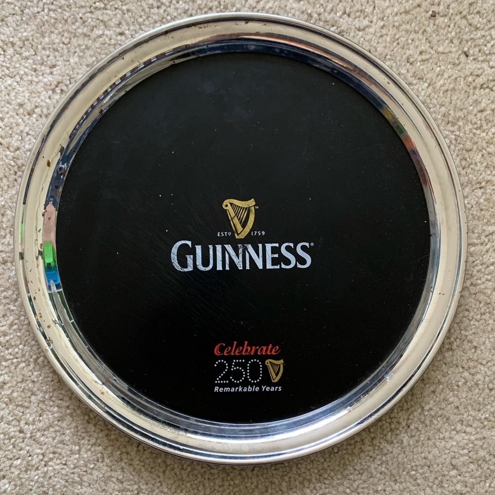 Guinness Bar Metal Serving Plate